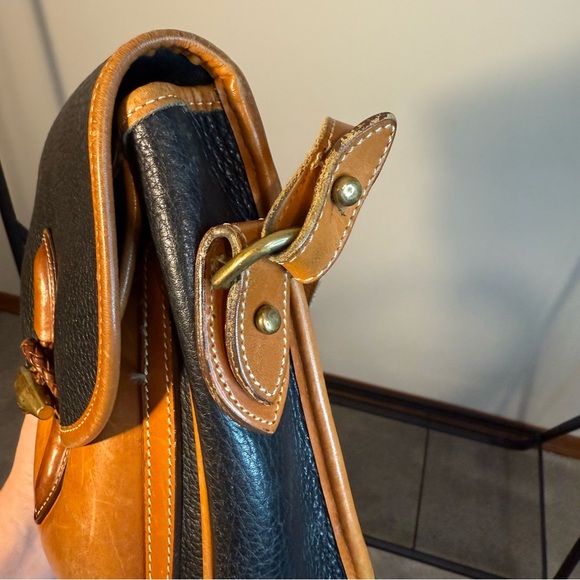 Dooney & Bourke Vintage Black and Brown Outback Crossbody Bag - Picture 11 of 12